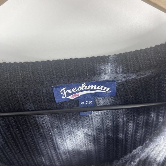 Freshman Girls Size XL 16 Multicolor Tie Dye Long Sleeve Pullover Sweater, Black - Picture 3 of 4